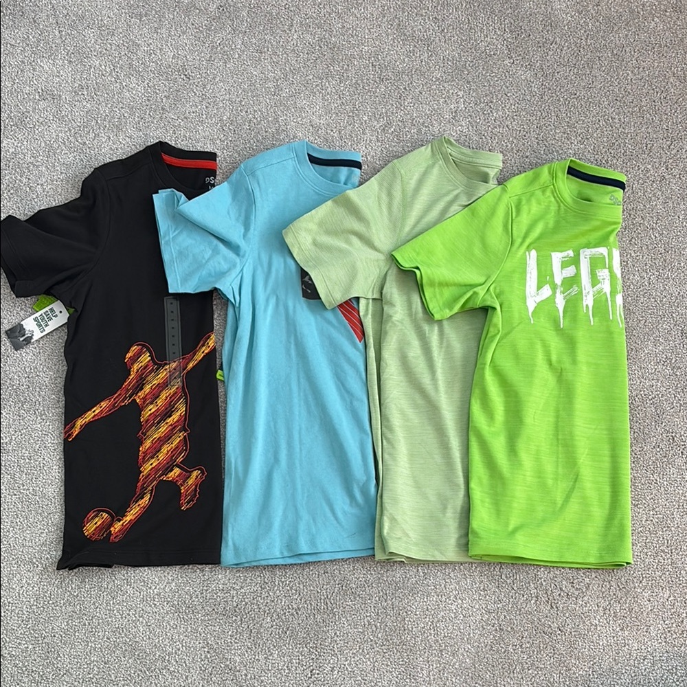 Kids Graphic T-Shirts - Black, Blue, Green 4 total